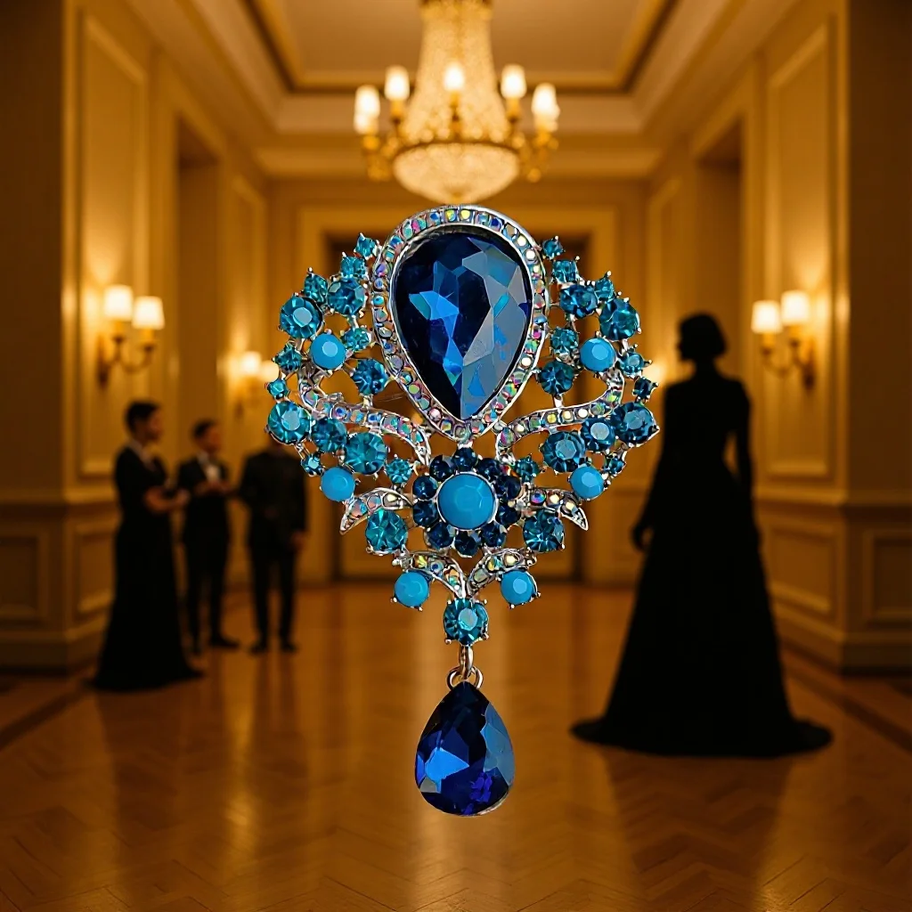 European American Retro Crystal Brooch Alloy Rhinestone Colorful Pendant Pin Fashion Clothing Ornament
European American Retro Crystal Brooch Alloy Rhinestone Colorful Pendant Pin Fashion Clothing Ornament