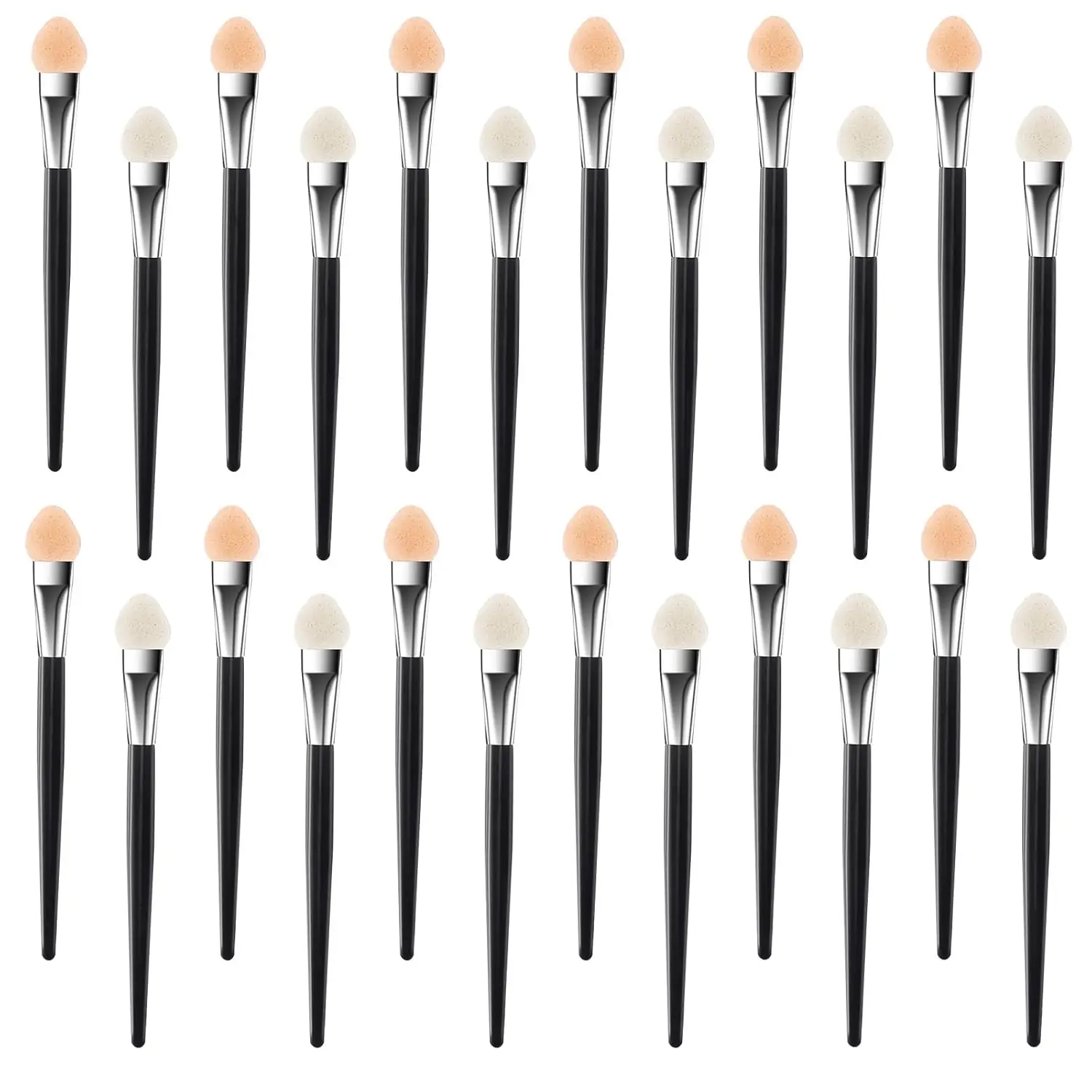 24-Piece Reusable Eyeshadow Sponge Brushes, Professional Makeup Applicators for Cream & Liquid Shadows
24-Piece Reusable Eyeshadow Sponge Brushes, Professional Makeup Applicators for Cream & Liquid Shadows