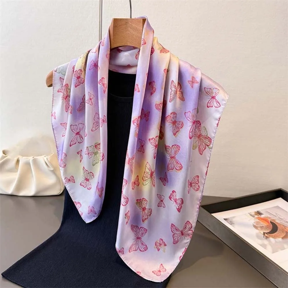 Breathable Small Square Scarf Sunscreen Sweet Butterfly Patterned Headscarf Headband Hair Band Printed Silk Scarf
Breathable Small Square Scarf Sunscreen Sweet Butterfly Patterned Headscarf Headband Hair Band Printed Silk Scarf