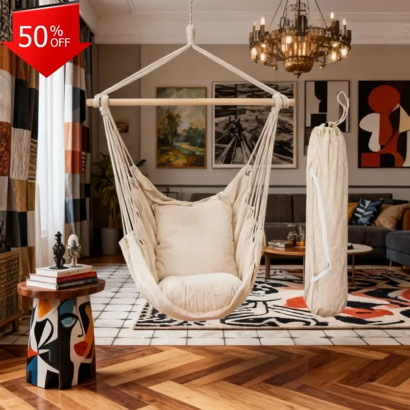 Danlong Large Size Seat Chair Patio Bedroom and Tree Hanging Dark Grey Durable Beige Swinging Hammock Chair
Danlong Large Size Seat Chair Patio Bedroom and Tree Hanging Dark Grey Durable Beige Swinging Hammock Chair