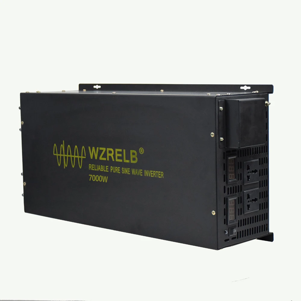WZRELB 7000W Pure Sine Wave Solar Power Inverter 12V 24V 36V 48V DC to 120V 220V 230V 240V AC Converter Car Inverter
WZRELB 7000W Pure Sine Wave Solar Power Inverter 12V 24V 36V 48V DC to 120V 220V 230V 240V AC Converter Car Inverter