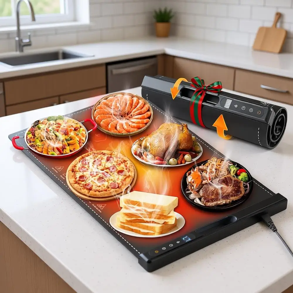 Электрическая подогревающая подставка с 7 уровнями температуры и таймером на 1-4 часа, автоматическое отключение, складная и портативная, 23.62*14.96, для подогрева пищи.
Электрическая подогревающая подставка с 7 уровнями температуры и таймером на 1-4 часа, автоматическое отключение, складная и портативная, 23.62*14.96, для подогрева пищи.