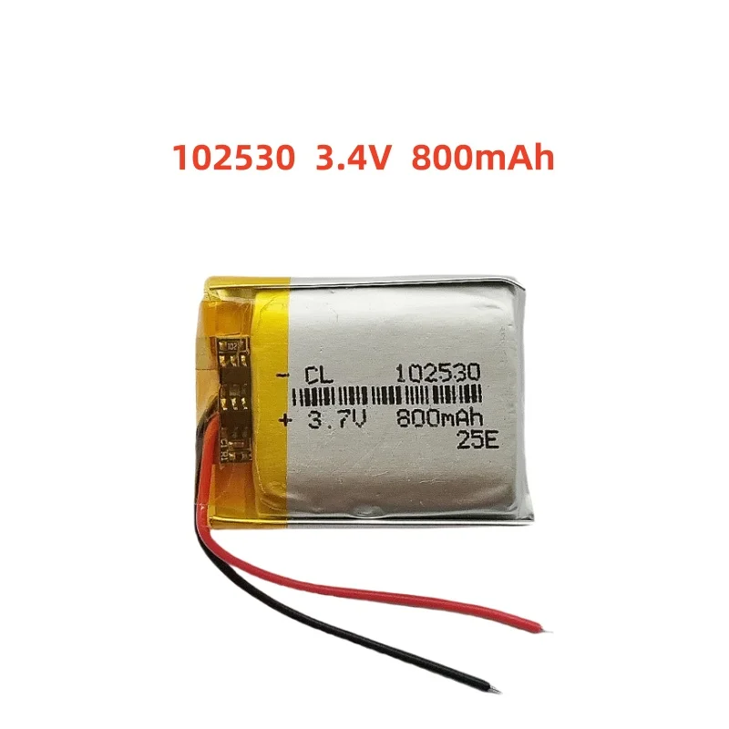 3.7V 800mAh Li-Polymer Replacement Li Lipo Battery 102530 JST 2Pin 1.0/1.25/1.5/2.0/2.54mm Connector For GPS Camera LED
3.7V 800mAh Li-Polymer Replacement Li Lipo Battery 102530 JST 2Pin 1.0/1.25/1.5/2.0/2.54mm Connector For GPS Camera LED