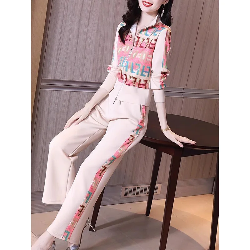 Femme Spring Summer Korean Fashion Printing Zipper Color Blocking Stand-up Collar Women Clothing Appear Thin Two-piece Set Tops
Femme Spring Summer Korean Fashion Printing Zipper Color Blocking Stand-up Collar Women Clothing Appear Thin Two-piece Set Tops