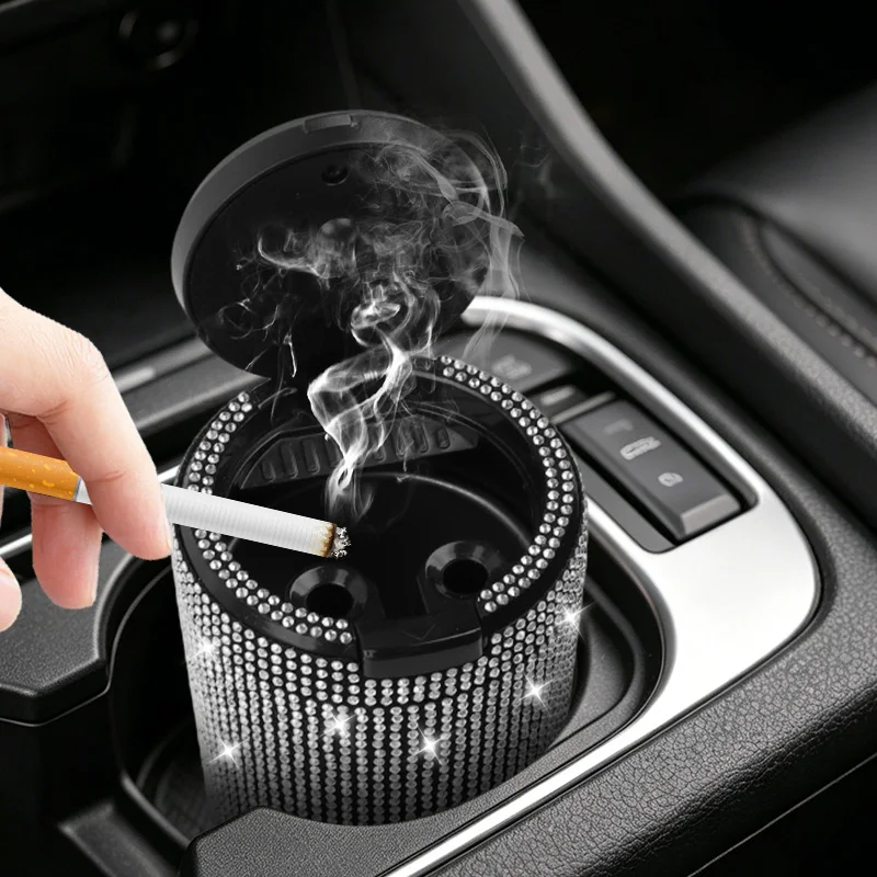 Universal LED Diamond Inlaid Car Ashtray Night Light Dustproof Heat-Resistant ABS Stylish Easy Clean Smoker Car Supplies
Universal LED Diamond Inlaid Car Ashtray Night Light Dustproof Heat-Resistant ABS Stylish Easy Clean Smoker Car Supplies
