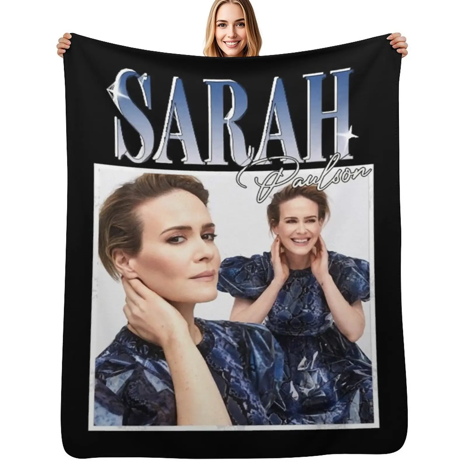 Sarah Paulson Throw Blanket Soft Warm Blanket Gift for Grandparents
Sarah Paulson Throw Blanket Soft Warm Blanket Gift for Grandparents