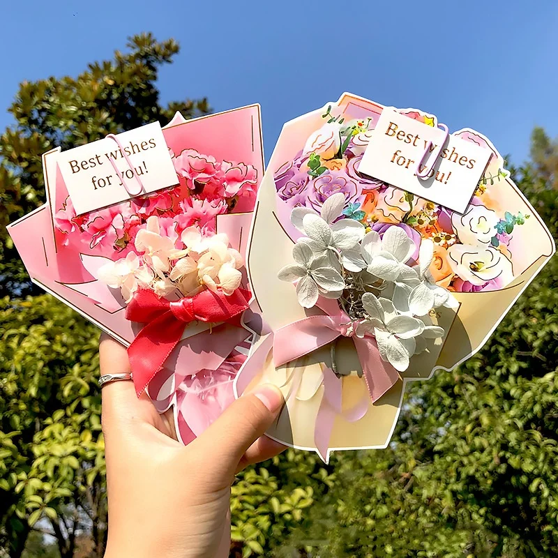 1Pc Flower Bouquet Shape Rose Blossom Greeting Card, 3D Greeting Card For Thanksgiving, Mother's Day, Birthday, Valentine's Day
1Pc Flower Bouquet Shape Rose Blossom Greeting Card, 3D Greeting Card For Thanksgiving, Mother's Day, Birthday, Valentine's Day