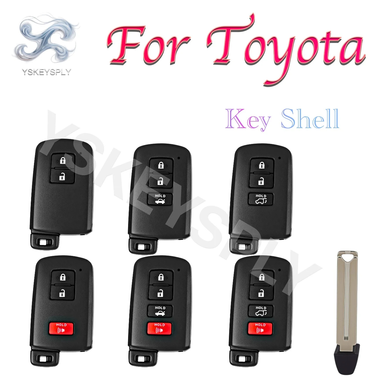 For Toyota Avalon Camry RAV4 Highlander 2012-2015 Smart Key Shell Case Fob Cover with Insert Key Blade 2/3/4 Buttons Replacement
For Toyota Avalon Camry RAV4 Highlander 2012-2015 Smart Key Shell Case Fob Cover with Insert Key Blade 2/3/4 Buttons Replacement