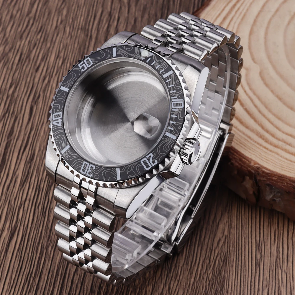 40mm NH35 Sliver SUB Watch Case Sapphire Crystal 120 Click For NH34 NH35 NH36 28.5mm Dial Jubilee Bracelet watchmaker tools Part
40mm NH35 Sliver SUB Watch Case Sapphire Crystal 120 Click For NH34 NH35 NH36 28.5mm Dial Jubilee Bracelet watchmaker tools Part