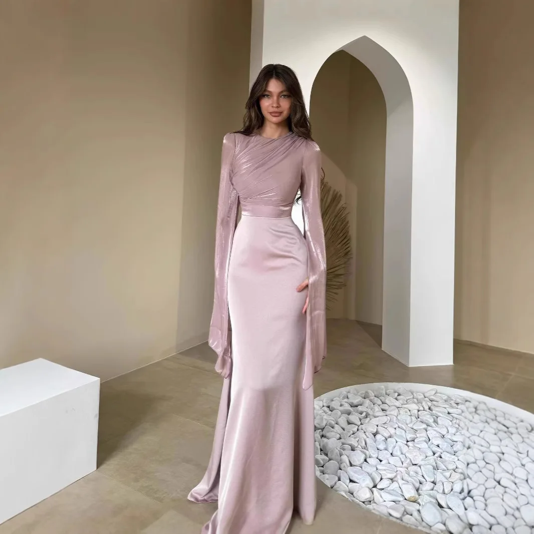 2025 Autumn Women's Solid Color Round Neck Bat Sleeve Dress Slim Fit Light Luxury Sexy Dress
2025 Autumn Women's Solid Color Round Neck Bat Sleeve Dress Slim Fit Light Luxury Sexy Dress