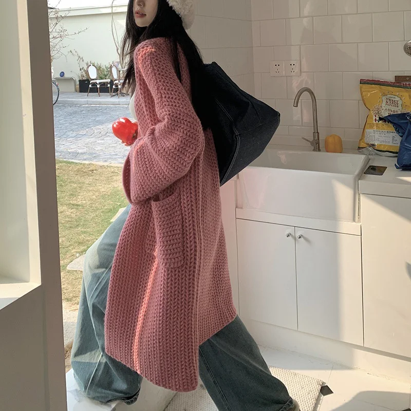 Mid-Long Cardigans Japanese Womens Spring Fashionable Knitting Girlish Streetwear Fur-Collar Minimalism Fitting Semi-Turtleneck
Mid-Long Cardigans Japanese Womens Spring Fashionable Knitting Girlish Streetwear Fur-Collar Minimalism Fitting Semi-Turtleneck