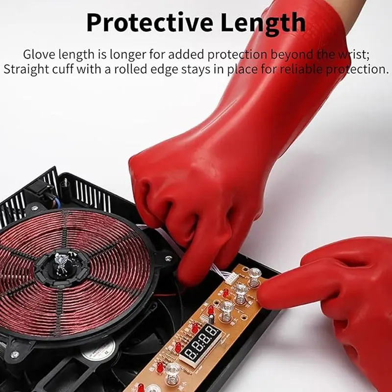 2 Pair Protection Tool Anti-electricity Protect Professional 12kv High Voltage Electrical Insulating Gloves Work Security Gloves
2 Pair Protection Tool Anti-electricity Protect Professional 12kv High Voltage Electrical Insulating Gloves Work Security Gloves