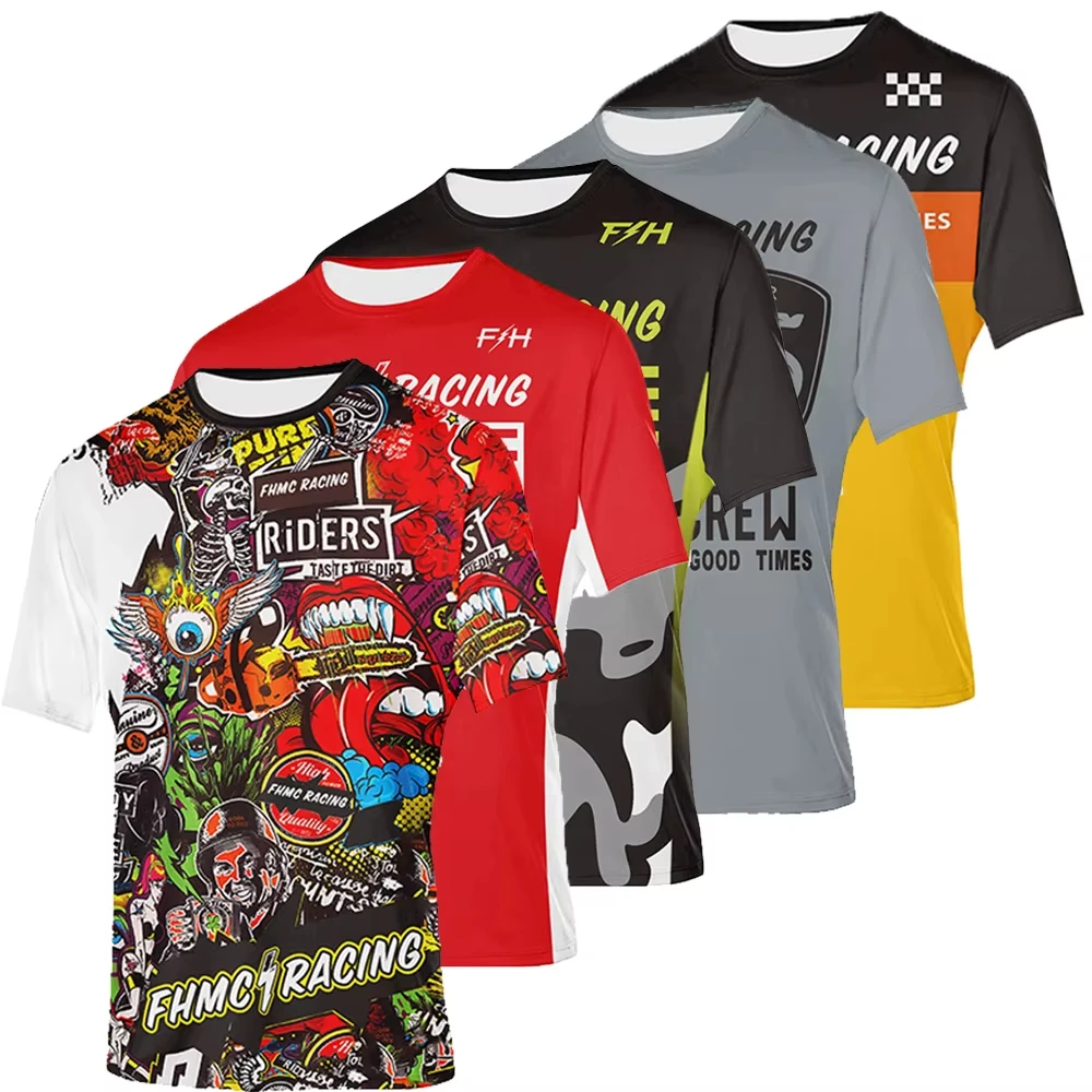 Motorcycle short-sleeved shirt Off-road sport wear Mountain bike MTB downhill off-road digital printed short-sleeved T-shirt
Motorcycle short-sleeved shirt Off-road sport wear Mountain bike MTB downhill off-road digital printed short-sleeved T-shirt