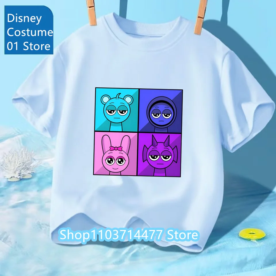 Summer Kids T Shirt Anime Sprunki Graphic Shirt Boys Girls Horror Games Tops Short Sleeve Wild Tee Cartoon Sprunki T-shirts
Summer Kids T Shirt Anime Sprunki Graphic Shirt Boys Girls Horror Games Tops Short Sleeve Wild Tee Cartoon Sprunki T-shirts