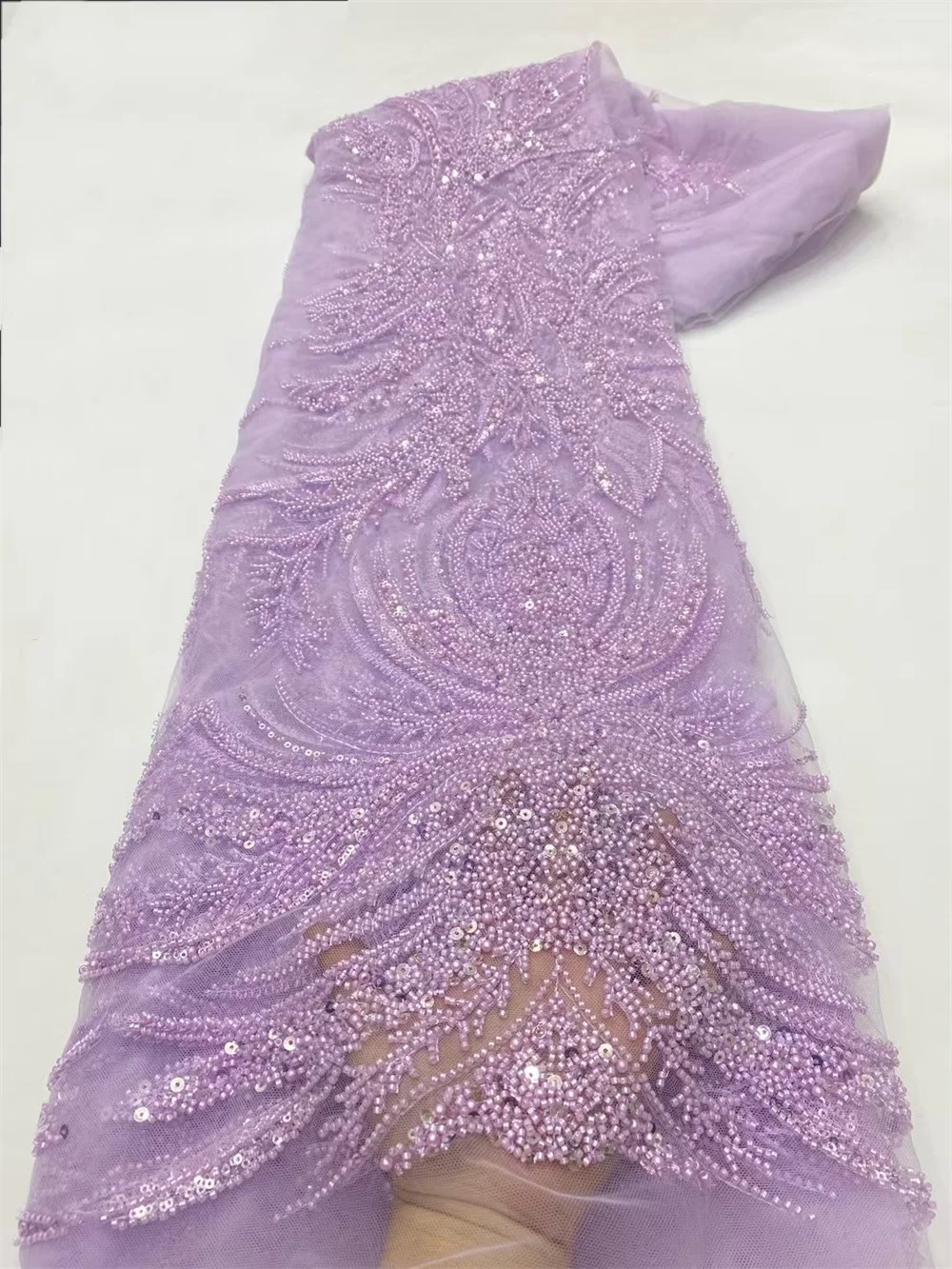 Luxury Pink Sequence Lace Fabric 2025 High Quality Beaded Fabric Fashion Nigerian Lace Fabric High Quality 5 Yards Dress A816-1
Luxury Pink Sequence Lace Fabric 2025 High Quality Beaded Fabric Fashion Nigerian Lace Fabric High Quality 5 Yards Dress A816-1