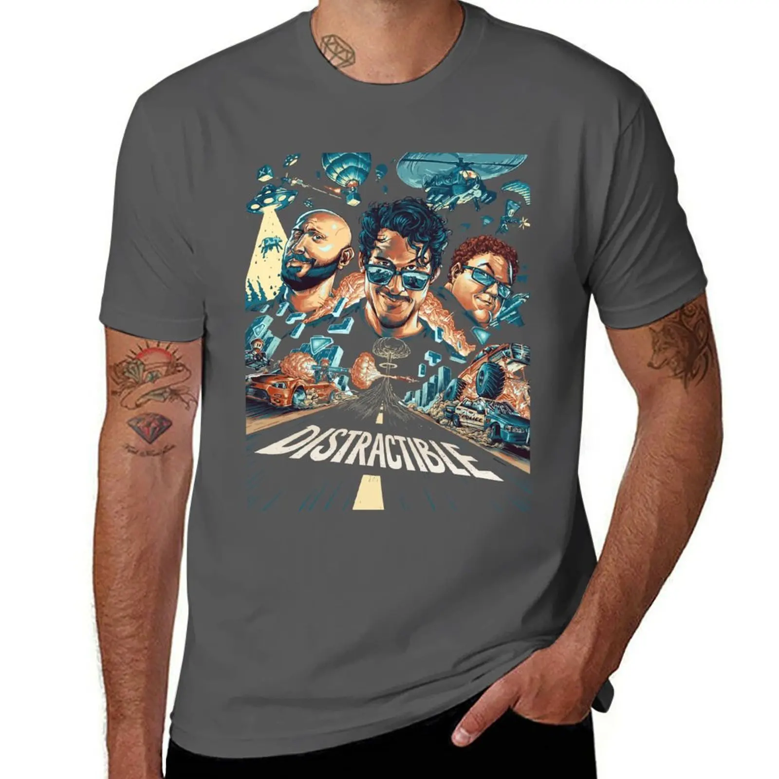 Distractible Merch Distractible T-Shirt Minimalist Casual Short Sleeve Top
Distractible Merch Distractible T-Shirt Minimalist Casual Short Sleeve Top