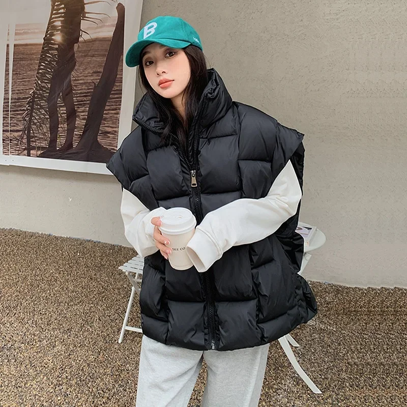 Winter Women New Fashion Weave Short Cotton Vest Blue Green Black Loose Casual Stand Collar Sleeveless Female Cotton Waistcoat
Winter Women New Fashion Weave Short Cotton Vest Blue Green Black Loose Casual Stand Collar Sleeveless Female Cotton Waistcoat