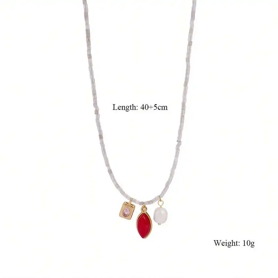 Fashion Simple Versatile Women Pendant Necklace With Beaded Chain For Travel Holiday Gift
Fashion Simple Versatile Women Pendant Necklace With Beaded Chain For Travel Holiday Gift