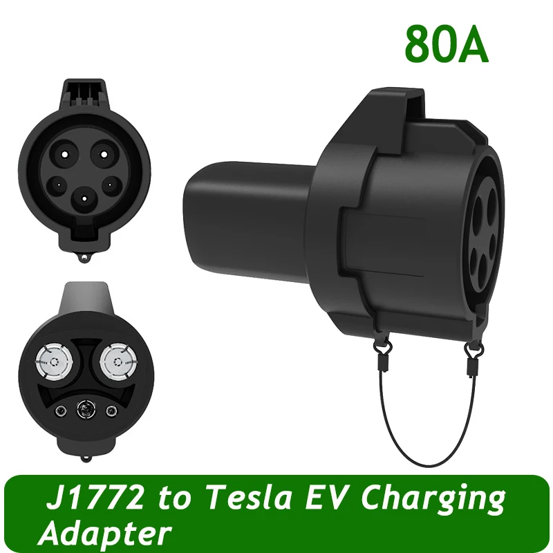 Адаптер J1772-Tesla с блокировкой зарядного устройства-PA66 и корпус из стекловолокна для сопротивления 200 °C-80 а/250 В переменного тока-подходит для Tesla Model 3, Y,
Адаптер J1772-Tesla с блокировкой зарядного устройства-PA66 и корпус из стекловолокна для сопротивления 200 °C-80 а/250 В переменного тока-подходит для Tesla Model 3, Y,