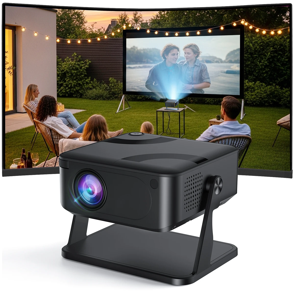 4K Portable Projector 280 ANSI HD 1080P with Keystone Correction WiFi6 BT5.2 Android 11 Mini Projector for Home Cinema Outdoor
4K Portable Projector 280 ANSI HD 1080P with Keystone Correction WiFi6 BT5.2 Android 11 Mini Projector for Home Cinema Outdoor