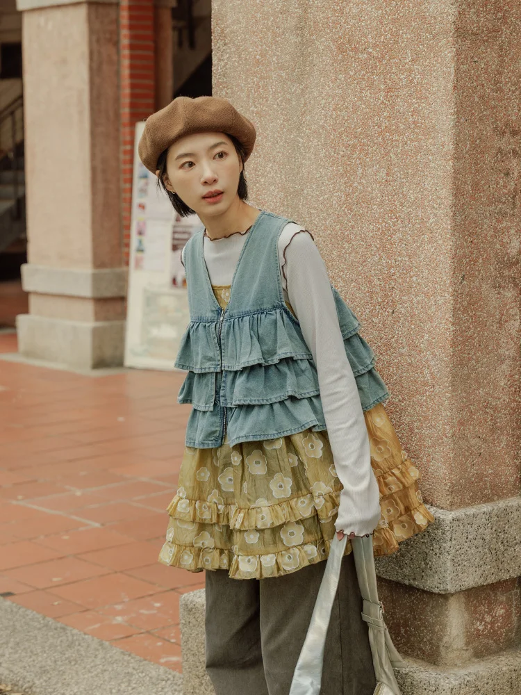 Жилет джинсовый QUEENOP: Новинка Весна-Лето, женский повседневный жилет H-образного кроя с молнией, 100% хлопок, без кожи
Жилет джинсовый QUEENOP: Новинка Весна-Лето, женский повседневный жилет H-образного кроя с молнией, 100% хлопок, без кожи