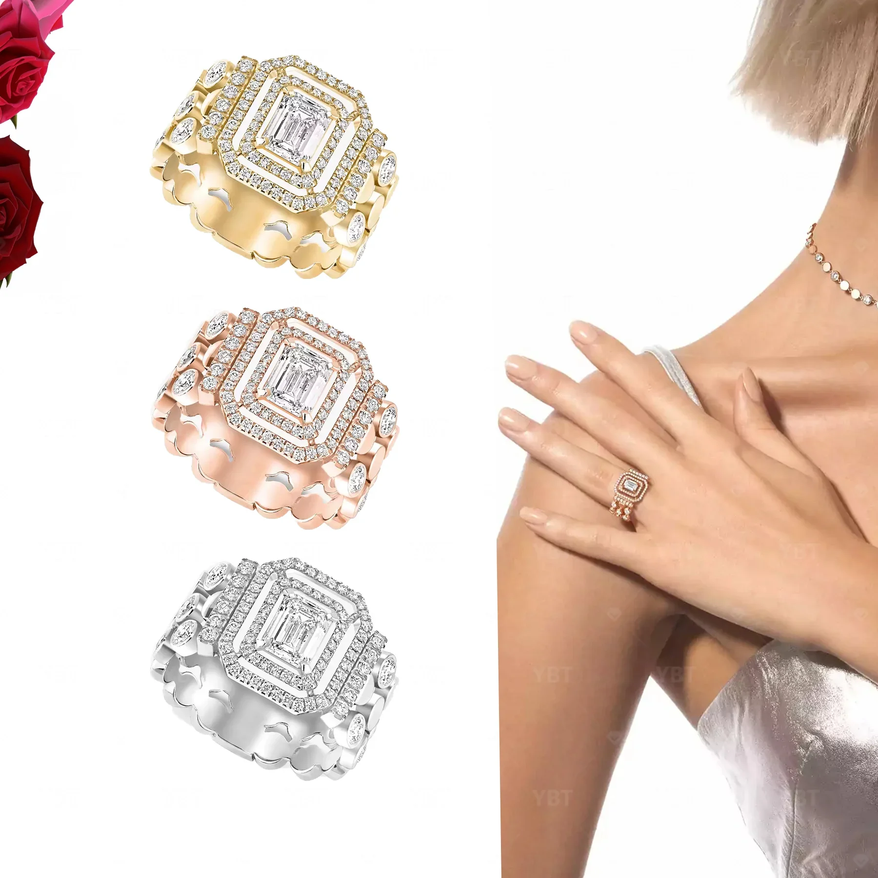 2024 New S925 Diamond Inlaid Personalized Luxury Design Women's Holiday Gift Ring
2024 New S925 Diamond Inlaid Personalized Luxury Design Women's Holiday Gift Ring