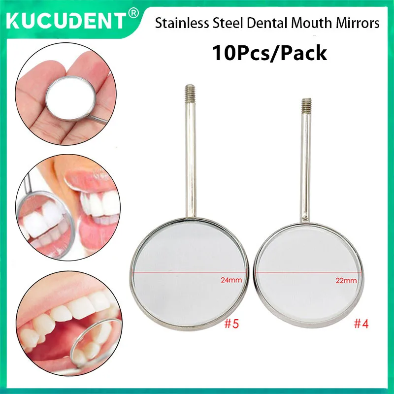 10pcs/set Dental Mouth Mirror Head Reflector Stainless Steel Oral Care Teeth Clean Checking Eyelash Extension Makeup Tool #4 #5
10pcs/set Dental Mouth Mirror Head Reflector Stainless Steel Oral Care Teeth Clean Checking Eyelash Extension Makeup Tool #4 #5