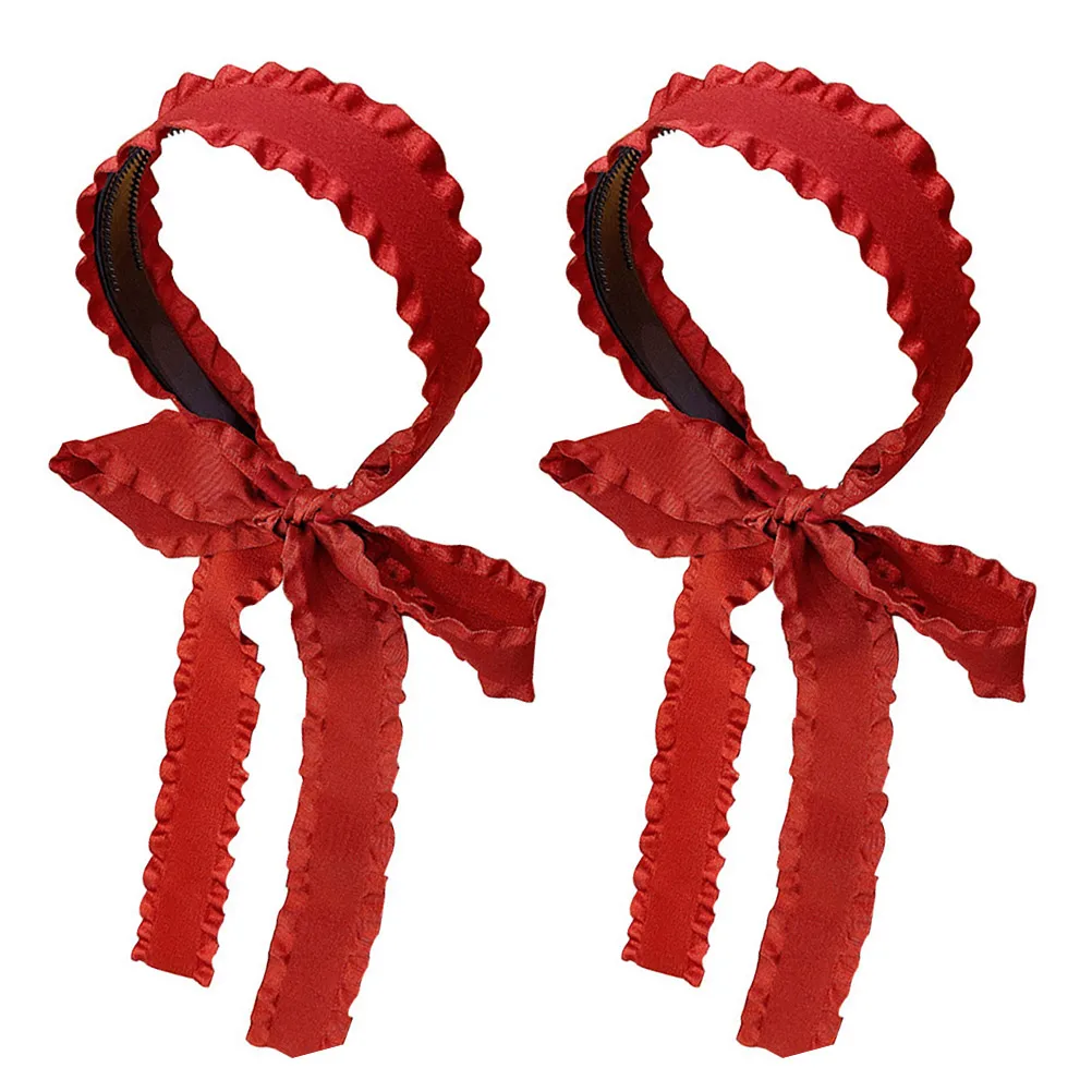 2Pcs Ribbon Headbands Women Hair Decor Lightweight Comfortable Fashion Fun Wedding Hoops Scarf Accessories Red
2Pcs Ribbon Headbands Women Hair Decor Lightweight Comfortable Fashion Fun Wedding Hoops Scarf Accessories Red