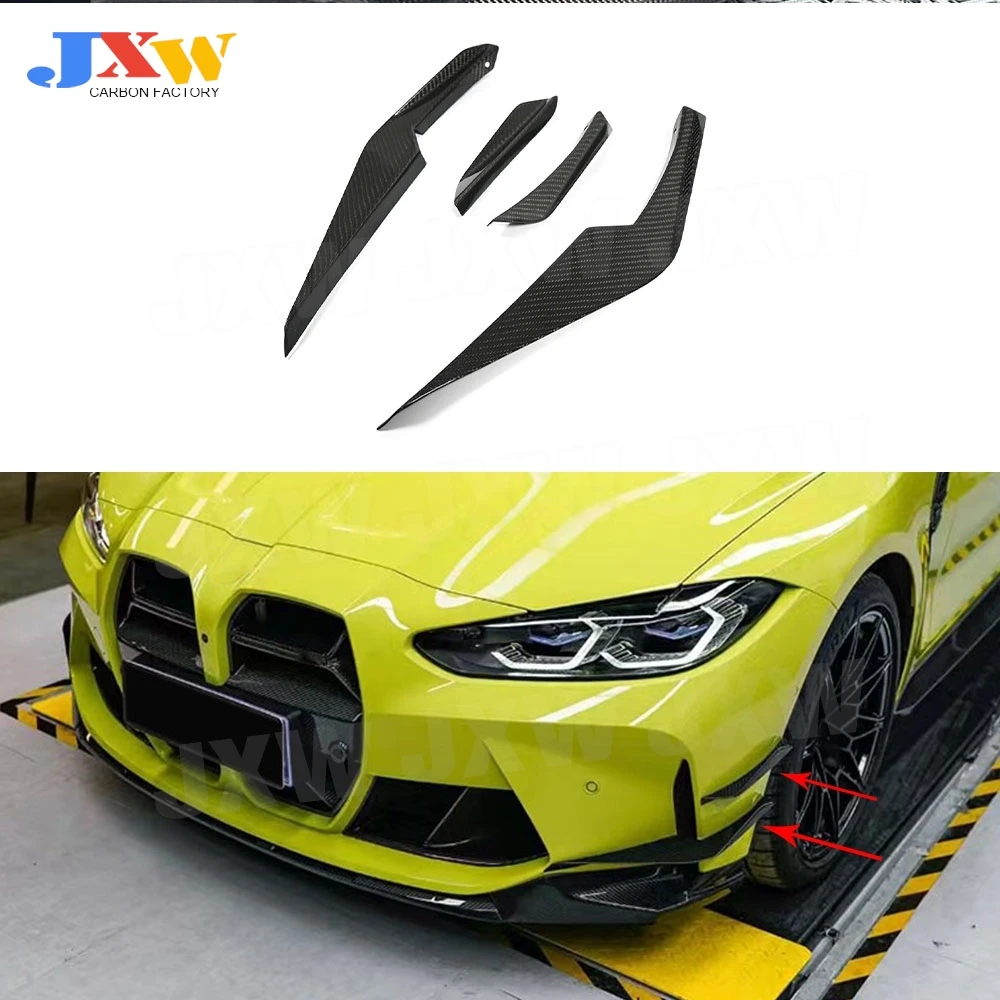 Dry Carbon Fiber Side Fin Flaps Front Bumper Splitter Canards For BMW M3 M4 G80 G82 2021+ Car Body Kits Trim Sticker FRP K Style
Dry Carbon Fiber Side Fin Flaps Front Bumper Splitter Canards For BMW M3 M4 G80 G82 2021+ Car Body Kits Trim Sticker FRP K Style