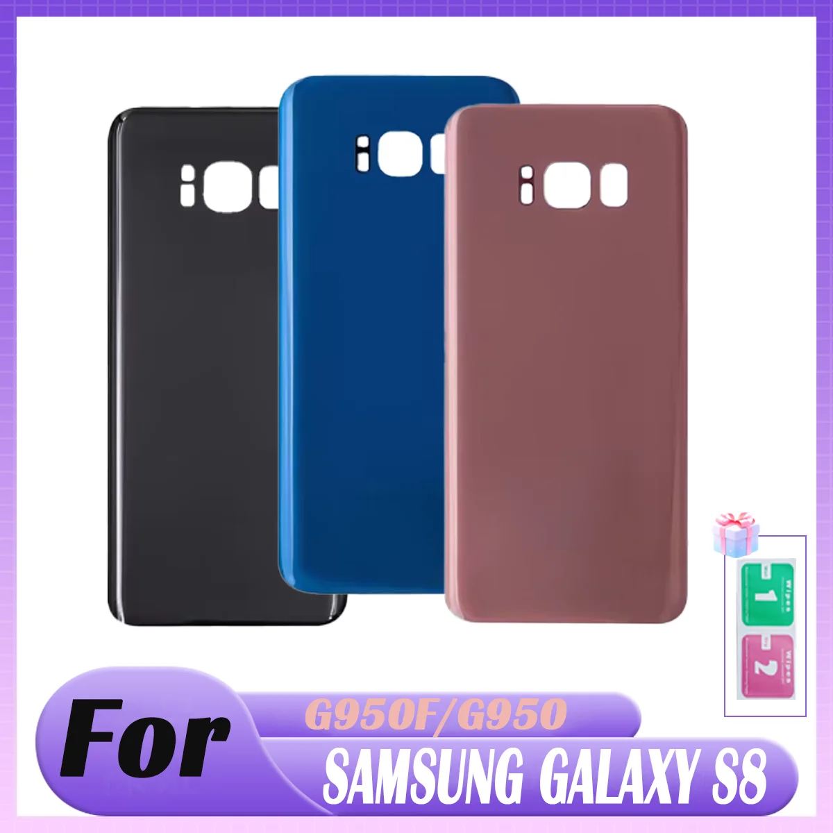 Новинка для Samsung S8, задняя крышка аккумулятора, панель, задняя дверь, чехол, замена объектива камеры
Новинка для Samsung S8, задняя крышка аккумулятора, панель, задняя дверь, чехол, замена объектива камеры