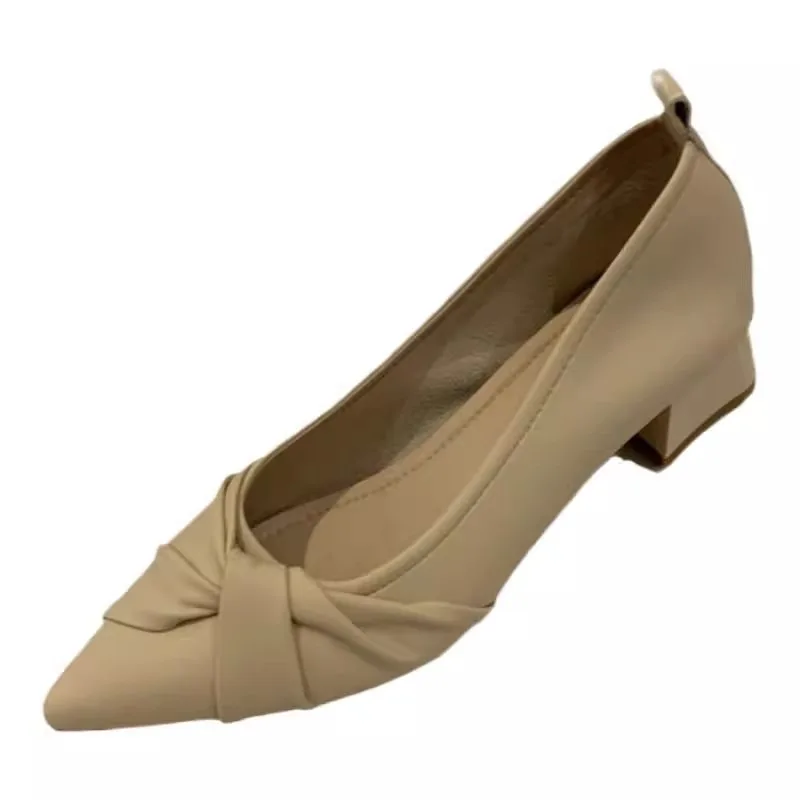 Versatile Womens Single Shoes with Mid Heel Pointed Toe Non Slip 2025 New Spring Outdoor PU Beige/khaki Fashion Low Top Shoes
Versatile Womens Single Shoes with Mid Heel Pointed Toe Non Slip 2025 New Spring Outdoor PU Beige/khaki Fashion Low Top Shoes