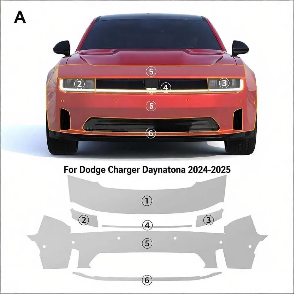 For Dodge Charger Daytona 2024-2025 TPU Paint Protection Film Self-Healing Clear Bra Pre-cut PPF Car Body Anti-Scratch Resistant
For Dodge Charger Daytona 2024-2025 TPU Paint Protection Film Self-Healing Clear Bra Pre-cut PPF Car Body Anti-Scratch Resistant