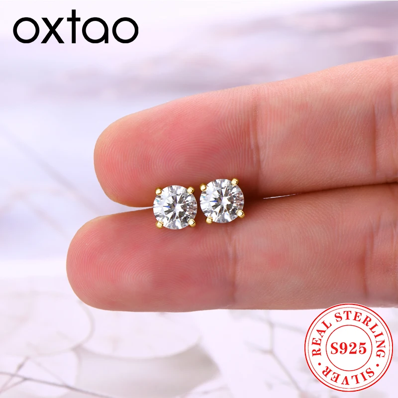 OXTAO мини-серьги с четырьмя когтями GRA D VVS1 6,5 мм, круглый огранок, муассанит, стерлинговое серебро 925, серьги для пирсинга, свадебные украшения, подарок
OXTAO мини-серьги с четырьмя когтями GRA D VVS1 6,5 мм, круглый огранок, муассанит, стерлинговое серебро 925, серьги для пирсинга, свадебные украшения, подарок