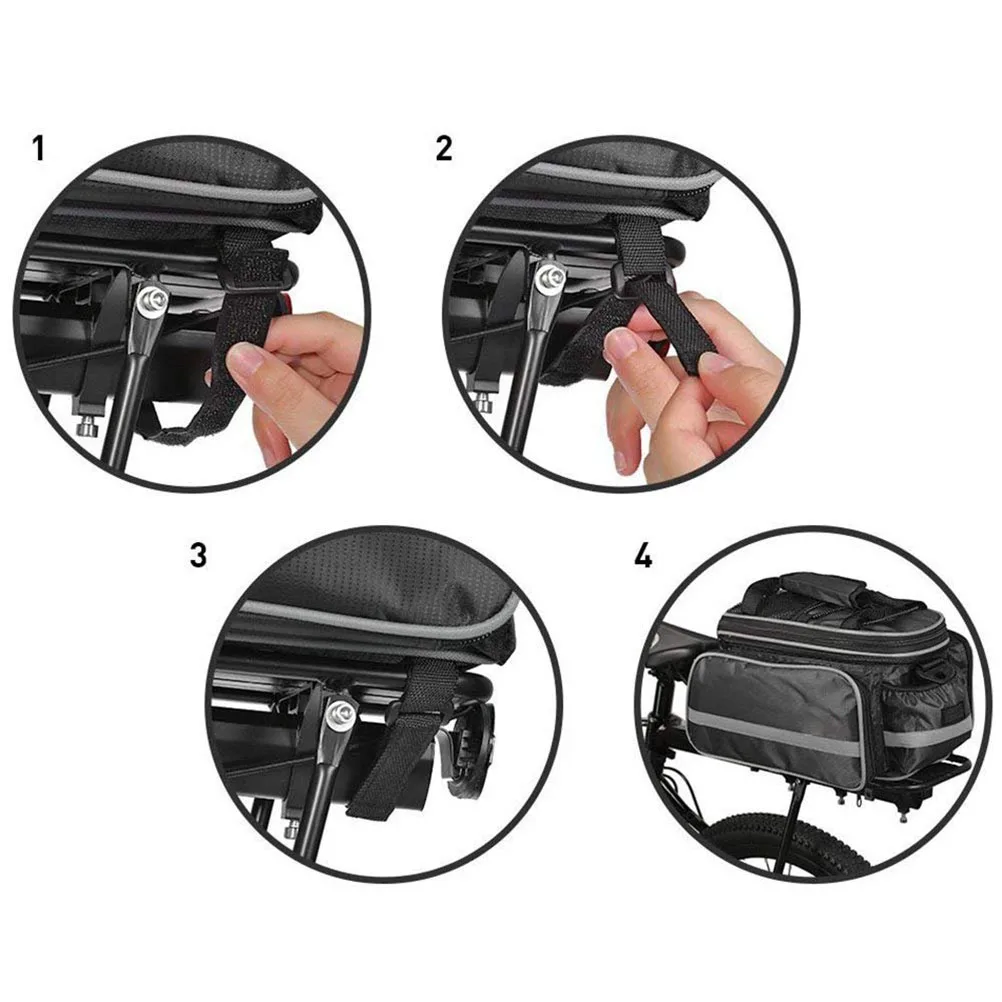 Rear Seat Trunk Saddle Rear Seat Bag Pouch Rack Case Cycling Black Large Capacity Waterproof Multi Pocket Outdoor
Rear Seat Trunk Saddle Rear Seat Bag Pouch Rack Case Cycling Black Large Capacity Waterproof Multi Pocket Outdoor