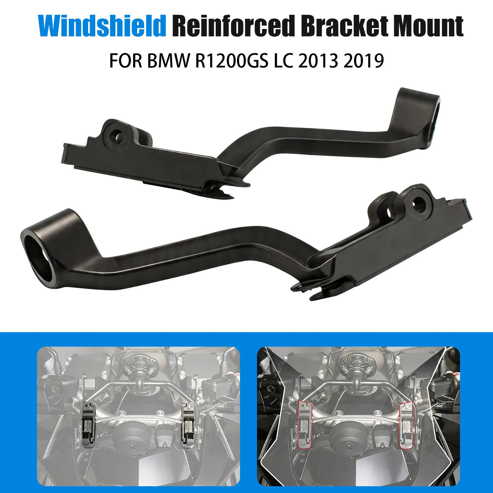 Motorcycle Adjustable Windshield Lifting Bracket Holder For BMW R1200GS LC 2013-2018 R1200GS ADV 2014-2018 Pair
Motorcycle Adjustable Windshield Lifting Bracket Holder For BMW R1200GS LC 2013-2018 R1200GS ADV 2014-2018 Pair