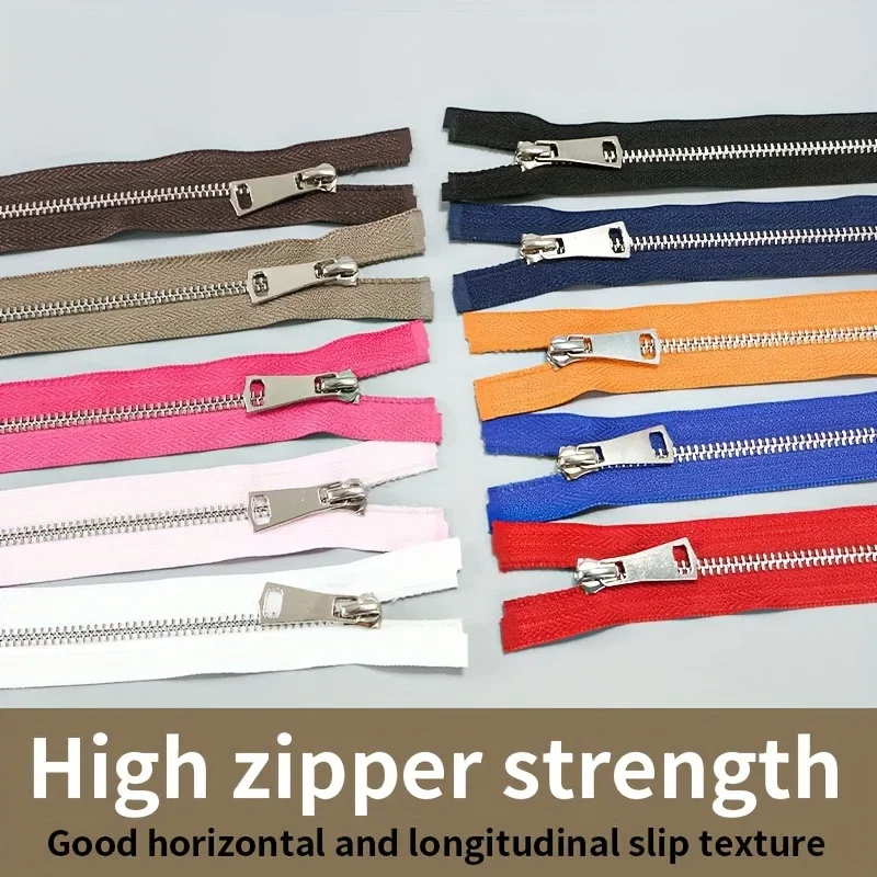 6Pcs #5 Brass Metal Open End Zippers 50cm Multicolor For Jackets Coats Bags Pockets DIY Sewing Accessories
6Pcs #5 Brass Metal Open End Zippers 50cm Multicolor For Jackets Coats Bags Pockets DIY Sewing Accessories