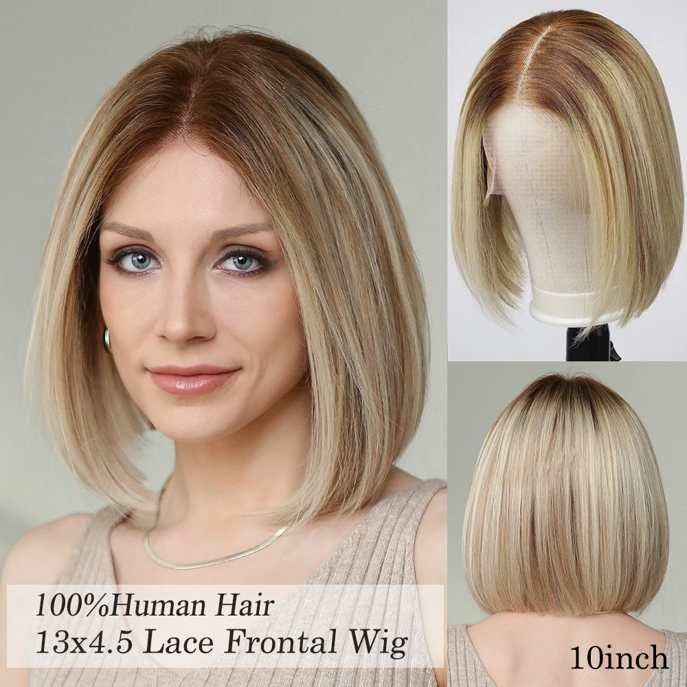 Human Hair Wigs Bayalage Blonde Brown Lace Front Wigs Short Straight Remy Human Hair Wigs Pre Plucked T Part Lace Frontal Wigs
Human Hair Wigs Bayalage Blonde Brown Lace Front Wigs Short Straight Remy Human Hair Wigs Pre Plucked T Part Lace Frontal Wigs