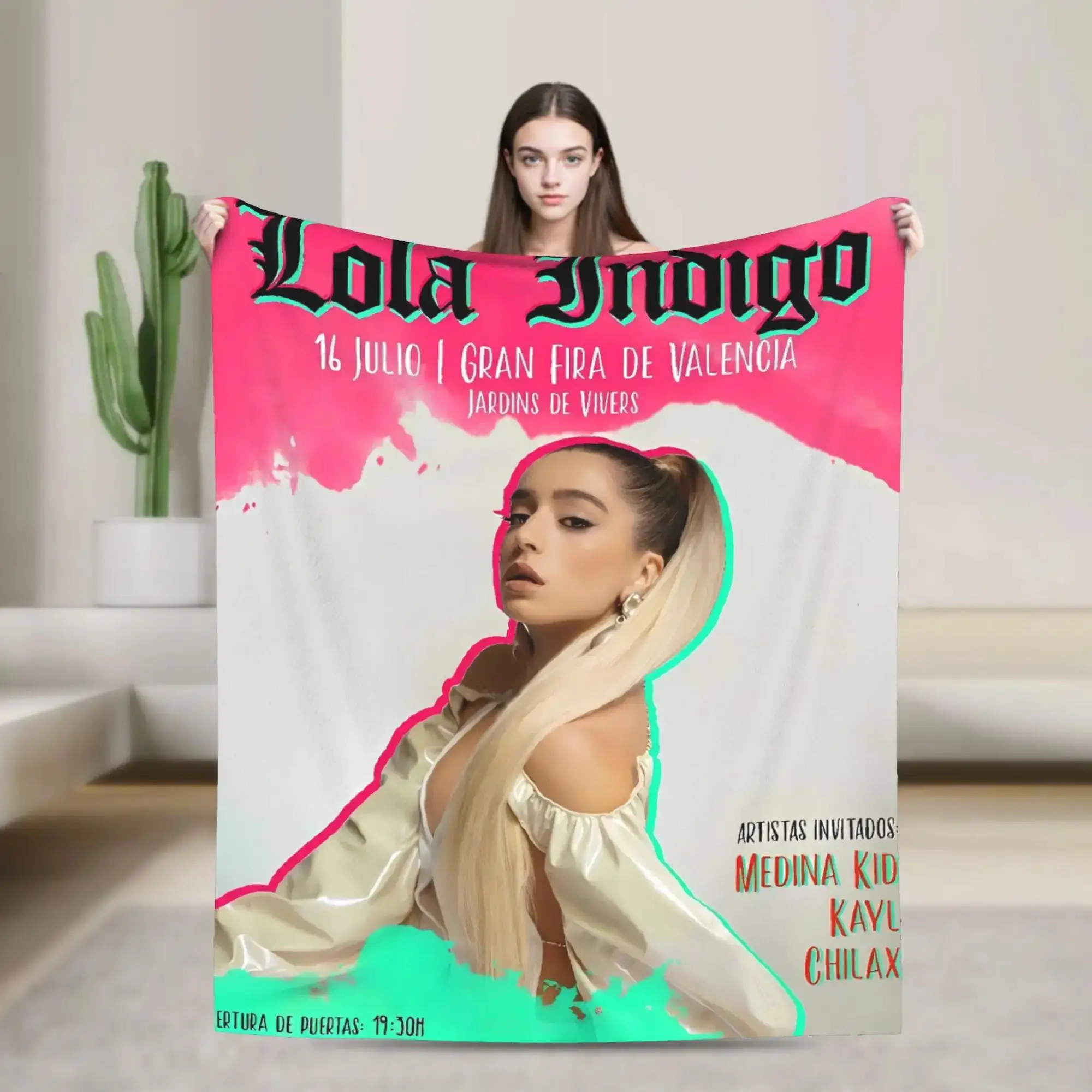 LLolas IIndigos Spanish Singer Flannel Throw Blanket for Living Room Travel Bed Soft Warm Design Quality Bedspread
LLolas IIndigos Spanish Singer Flannel Throw Blanket for Living Room Travel Bed Soft Warm Design Quality Bedspread