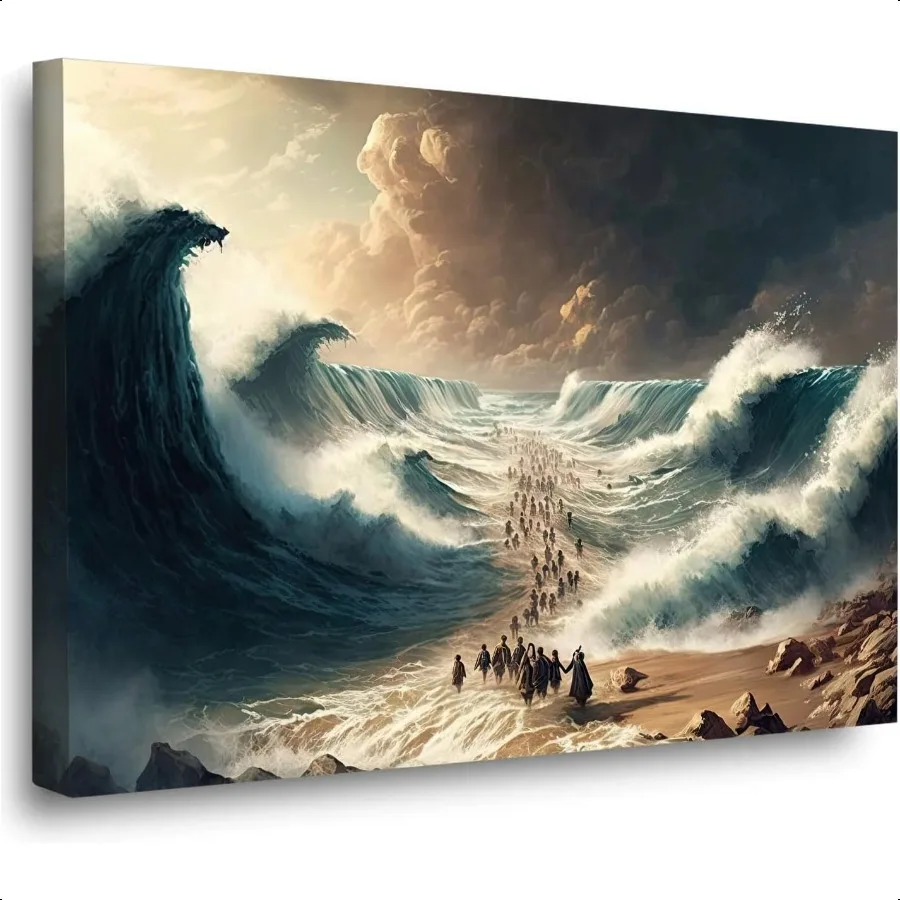 Moses Parted the Red Sea Figures Jesus Bible Art Modern Bible Poster Jesus Print Art Bible Home Decor Wall Art Boho Bible Jesus
Moses Parted the Red Sea Figures Jesus Bible Art Modern Bible Poster Jesus Print Art Bible Home Decor Wall Art Boho Bible Jesus