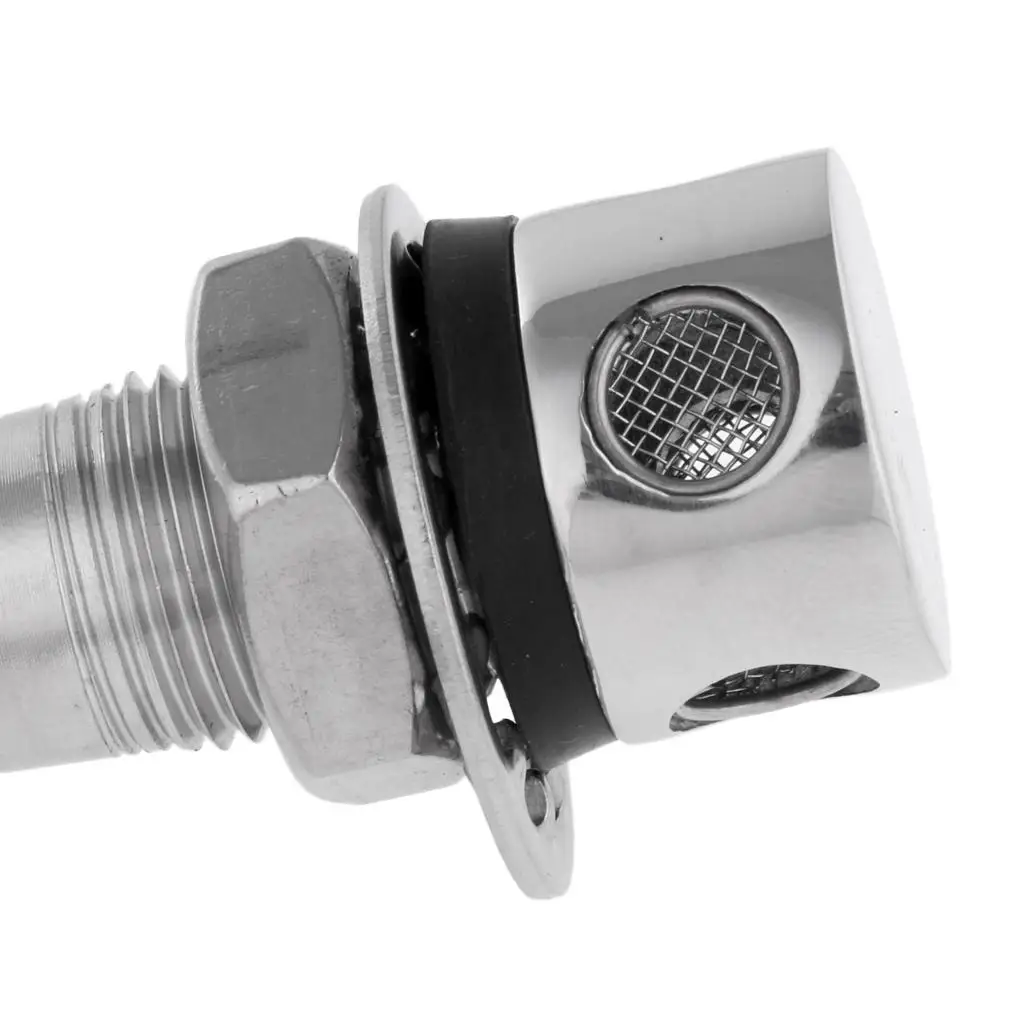 Gas Tank Vent with Stainless Mesh Arrestor Boat Fuel Tank Vent Pipe for Marine Vehicle and Boat Accessory
Gas Tank Vent with Stainless Mesh Arrestor Boat Fuel Tank Vent Pipe for Marine Vehicle and Boat Accessory