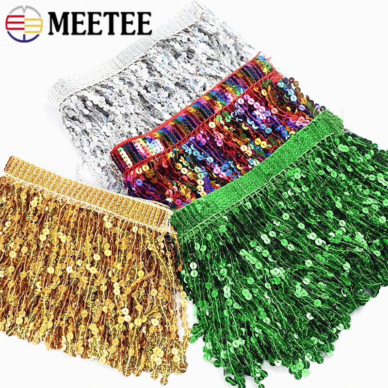 2/5Yards Meetee 16cm Sequin Tassel Lace for Sewing Latin Dance Ribbon Clothes Curtain DIY Craft Embroidered Fringe Trimmings
2/5Yards Meetee 16cm Sequin Tassel Lace for Sewing Latin Dance Ribbon Clothes Curtain DIY Craft Embroidered Fringe Trimmings