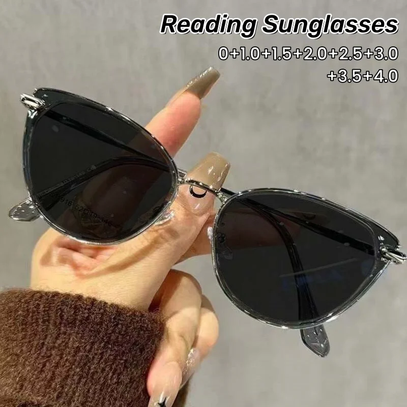Vintage Cat-eye Reading Sunglasses Man High-end 2026 Anti-ultraviolet and Anti-blue Light Protection Eyeglasses 0 To +4.0
Vintage Cat-eye Reading Sunglasses Man High-end 2026 Anti-ultraviolet and Anti-blue Light Protection Eyeglasses 0 To +4.0