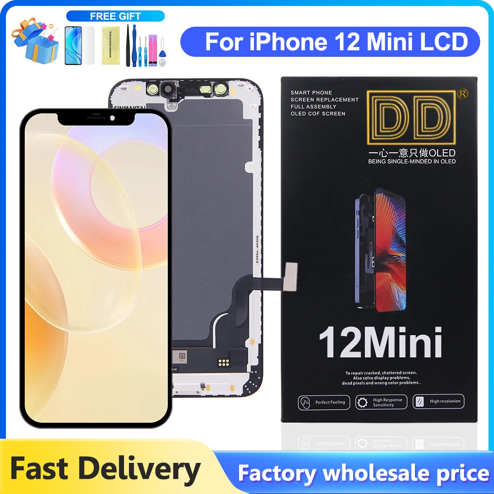 DD 12 Mini OLED For iPhone 12 Mini LCD Display With 3D Touch Screen Replacement Digitizer Assembly 12Mini Display
DD 12 Mini OLED For iPhone 12 Mini LCD Display With 3D Touch Screen Replacement Digitizer Assembly 12Mini Display
