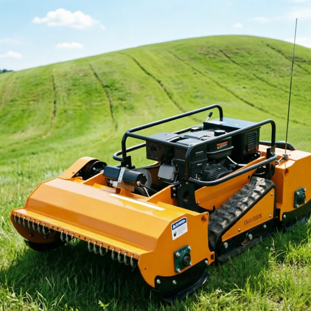 Customized Remote Control Crawler Lawn Mower Radio Mower Independent Left Right Track Steering Flexible Turn On flail mower
Customized Remote Control Crawler Lawn Mower Radio Mower Independent Left Right Track Steering Flexible Turn On flail mower