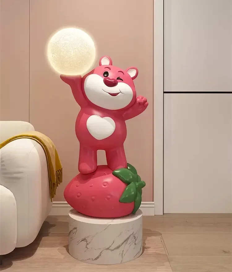 107cm Big size Posture LOVE BEAR strawberry LED Light Action Figure Collection model Home decorations Ornaments toys kids gift
107cm Big size Posture LOVE BEAR strawberry LED Light Action Figure Collection model Home decorations Ornaments toys kids gift