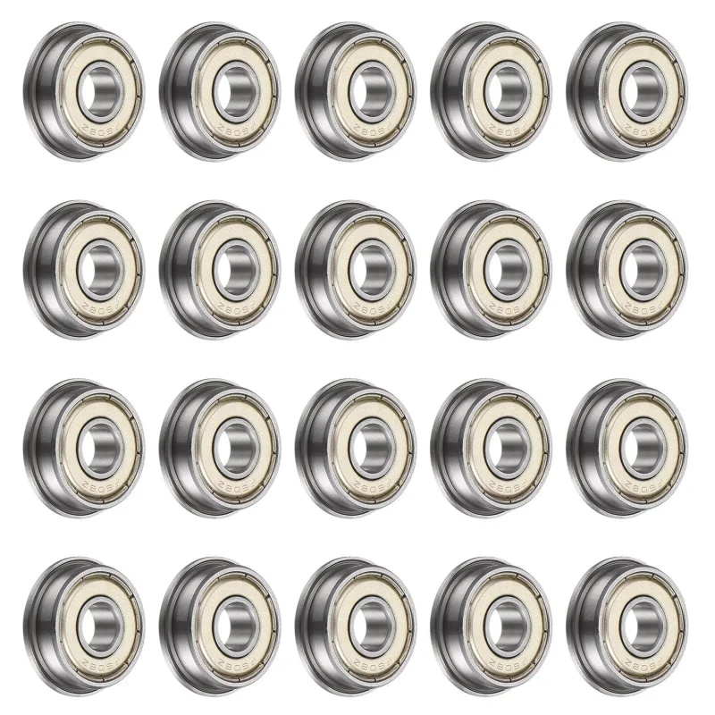 20pcs F608ZZ Flange Ball Bearing, 8x22x7mm Double Shielded Flange Bearing
20pcs F608ZZ Flange Ball Bearing, 8x22x7mm Double Shielded Flange Bearing