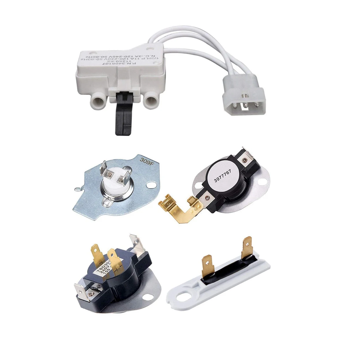 B15C Dryer Door Switch For 3406109 3406107 Whirlpool, Kenmore, Sears, Maytag, Roper, Estate & Dryer Replacement Kit 3387134 High
B15C Dryer Door Switch For 3406109 3406107 Whirlpool, Kenmore, Sears, Maytag, Roper, Estate & Dryer Replacement Kit 3387134 High