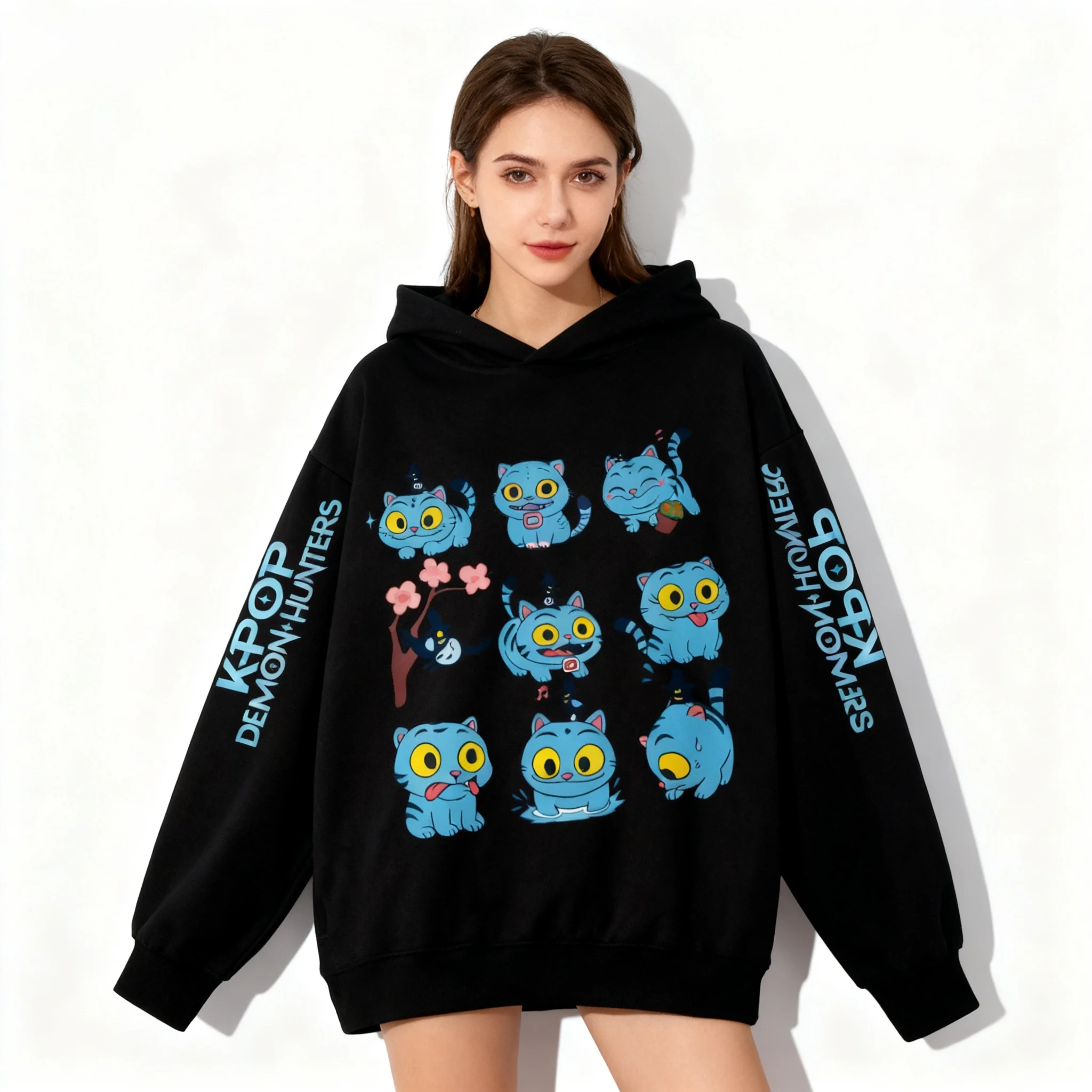 25/26 осенне-зимняя толстовка на молнии Sweet Cool Witch Hunting Team Tiger, корейская и американская уличная куртка большого размера для женщин и девочек
25/26 осенне-зимняя толстовка на молнии Sweet Cool Witch Hunting Team Tiger, корейская и американская уличная куртка большого размера для женщин и девочек