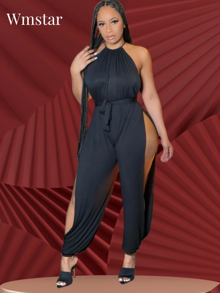 Wmstar Jumpsuit Women Sexy Solid Sleeveless Bodysuit Hollow Out Side Summer Holiday Rompers Club Outfits Wholesale Dropshipping
Wmstar Jumpsuit Women Sexy Solid Sleeveless Bodysuit Hollow Out Side Summer Holiday Rompers Club Outfits Wholesale Dropshipping