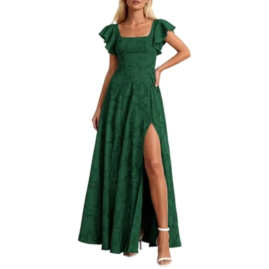 KIRUNDO Cocktail Dresses for Women Elegant Wedding Guest Summer Formal Maxi Lace Floral Slit Prom Party Bridesmaid Dress
KIRUNDO Cocktail Dresses for Women Elegant Wedding Guest Summer Formal Maxi Lace Floral Slit Prom Party Bridesmaid Dress